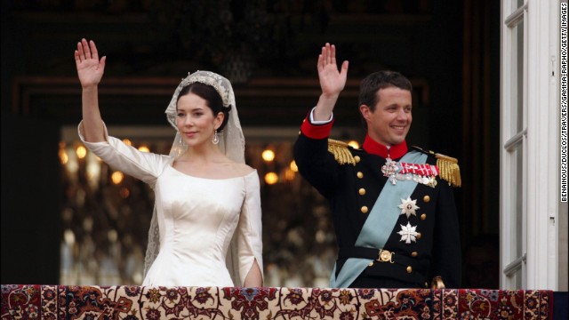 Frederik & Prinzessin Princess Mary Danmarks Kronprinsepar Hochzeit Wedding 