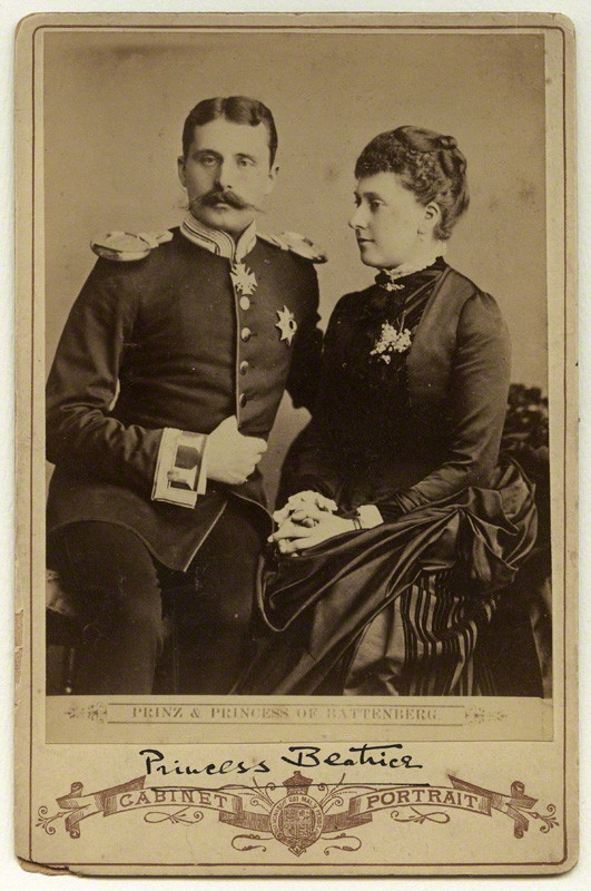 NPG x32978; Prince Henry Maurice of Battenberg; Princess Beatrice of Battenberg by Unknown photographer