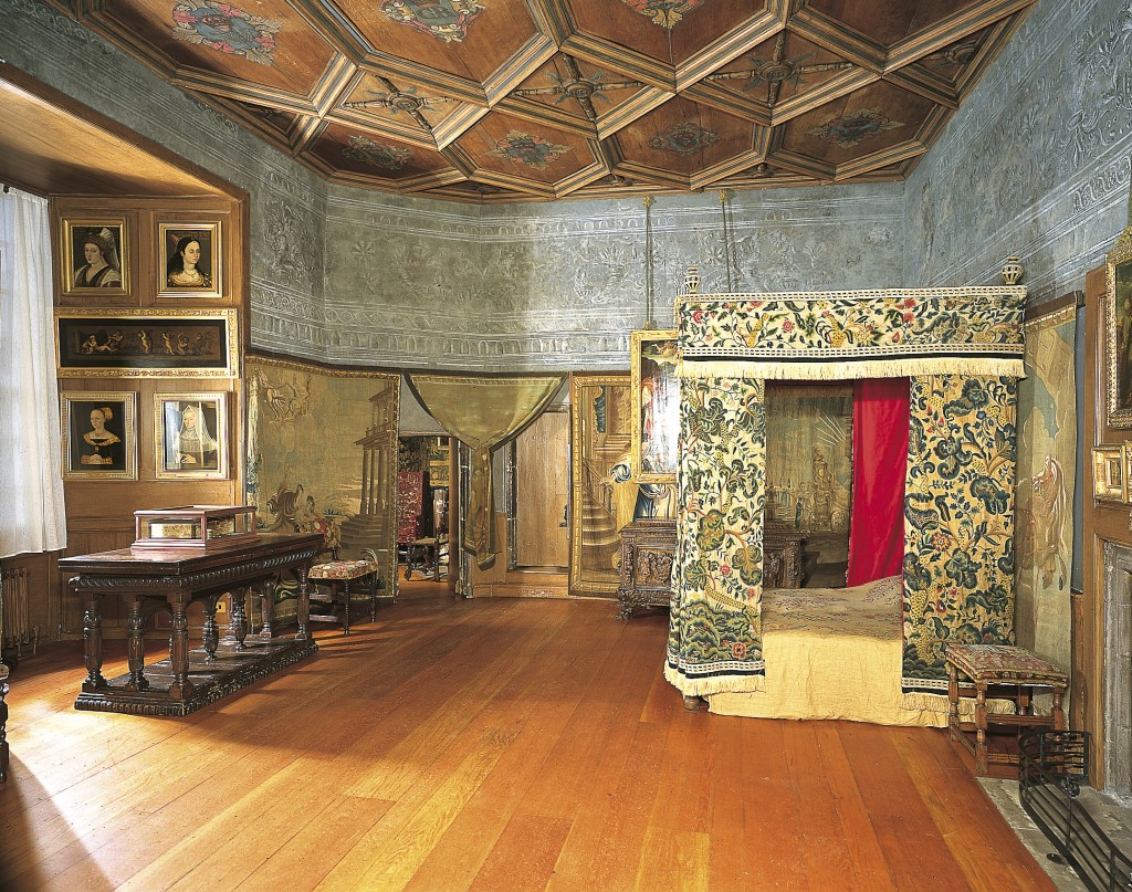 The bedchamber of Mary, Queen of Scots. source: The Royal Collection
