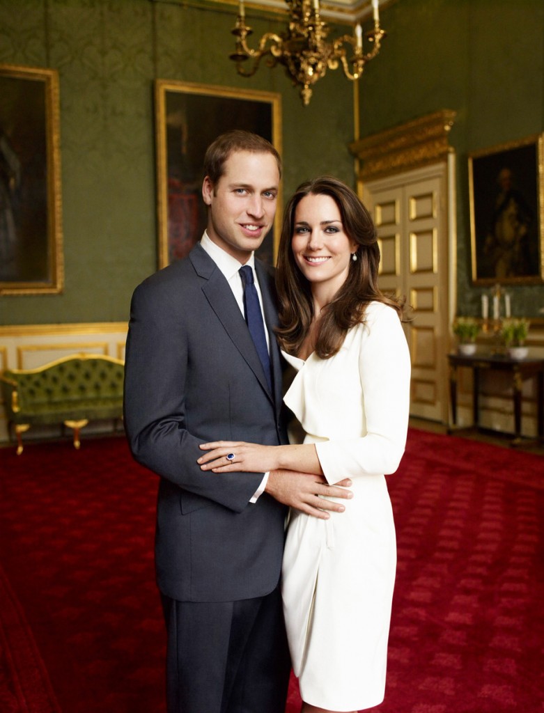 Official Engagement photo of Prince William and Catherine Middleton. source: British Monarchy, photo by Mario Testino