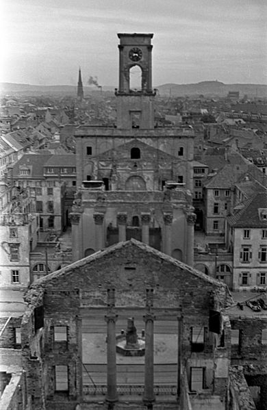 Evangelical City Church in Karlsruhe, Baden-Württemberg, Germany